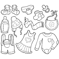 Baby Clothes » Coloring Pages » Surfnetkids