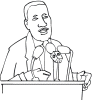 Martin Luther King Coloring Pages