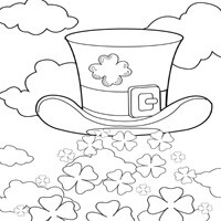 Clover Explosion Coloring Page