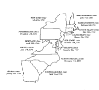 13 Colonies Map