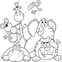 47 Collections Jungle Animal Coloring Pages  HD