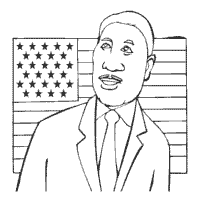 Martin Luther King, Flag