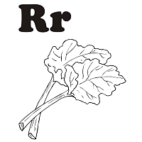 R is for Rhubarb