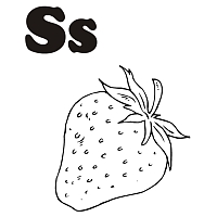 Fruits and Vegetables Alphabet » Coloring Pages » Surfnetkids