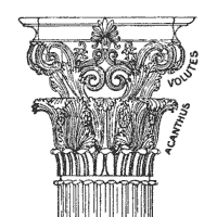 Corinthian Column Acanthus and Volutes