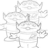 Alien Human Coloring Pages  Monster coloring pages, Space coloring pages,  Toy story coloring pages