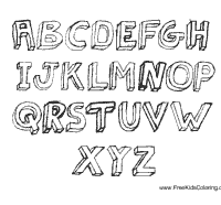 Outline Alphabet