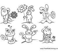 Animals with Flowers