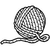 Ball Of Yarn Coloring Page