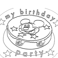 Mickey Mouse Birthday Cake