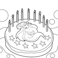 Little Mermaid Birthday Cake