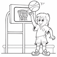 Boy Playing Basketball