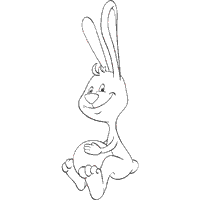 Bunny Holding Ball