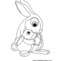 Mommy Bunny with Baby
