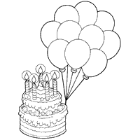 Cake and Balloon