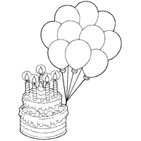 Cake and Balloons