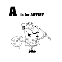 Cartoon Alphabet, Letter A