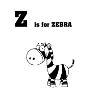 Cartoon Alphabet, Letter Z