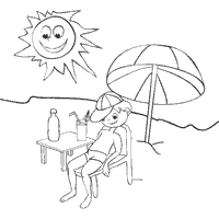 Catching Some Rays » Coloring Pages » Surfnetkids