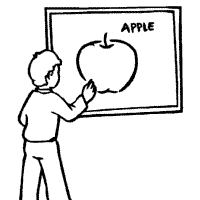 Chalkboard Apple