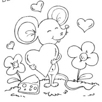 Valentine’s Mouse Card