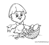 Chick with Egg Basket