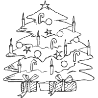 Christmas, Candles, Tree