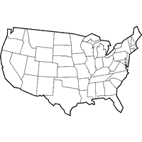 Continental United States Map