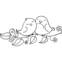 Snubberx: Lovebirds Coloring Pages