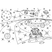 Space Ship  Coloring  Pages   Surfnetkids