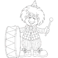 Drumming Clown