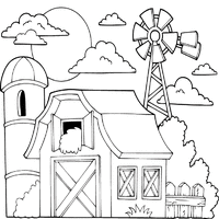 Farm and Windmill