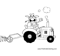 Farmer on Tractor