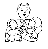Father with Kids