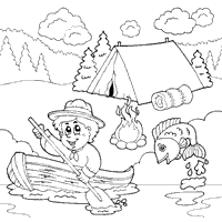 Favorite Campsite Coloring Pages Surfnetkids