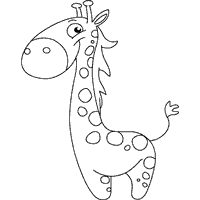 Giraffe with Dots