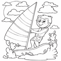 Happy Boy Sailing