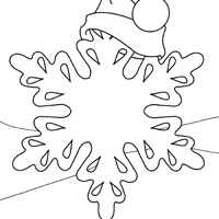 Snowflake with Hat