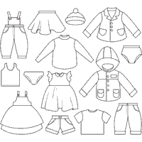 Kid s Clothing Coloring Pages Surfnetkids