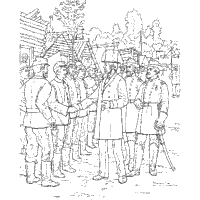 Lincoln With Civil War Troops