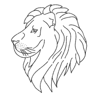 Lion's Head » Coloring Pages » Surfnetkids