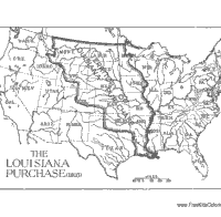 Louisiana Purchase Map » Coloring Pages » Surfnetkids