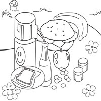 Download Lunch Picnic » Coloring Pages » Surfnetkids