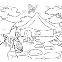 Magical Forest » Coloring Pages » Surfnetkids
