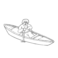 Man in a Rowboat