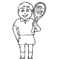 Man Tennis Player
