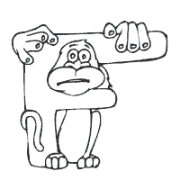 Monkey Alphabet, Letter F