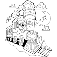 North Pole Express » Coloring Pages » Surfnetkids