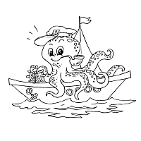 Octopus on Boat