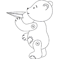 Paper Airplane Bear
